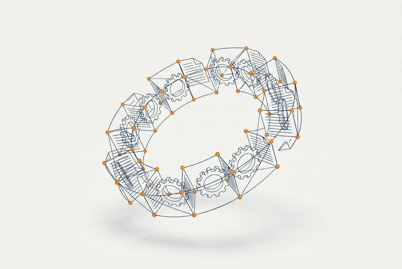 Wiederholungsarbeit frisst Zeit — abstrakte Visualisierung, Cognuro